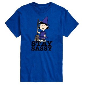 Men's - Peanuts - Lucy Stay Sassy Short Sleeve Graphic T-Shirt - 1 of 4