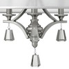 Fredrick Ramond Lighting 3 - Light Semi-Flush Mount in  Brushed Nickel - 3 of 3