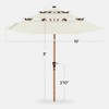 Best Choice Products Woodgrain Pattern 10ft 3-Tier Solar Patio Umbrella w/ 24 LED Lights, Tilt - 2 of 4