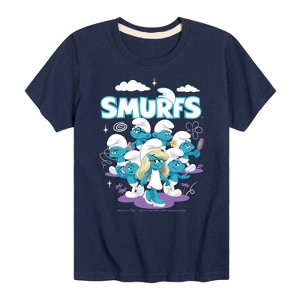 Boys' - Smurfs -  Short Sleeve Graphic T-Shirt - 1 of 4