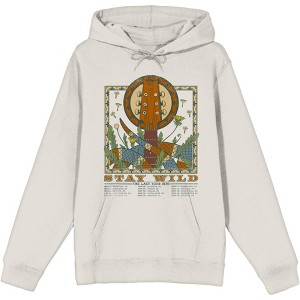 "Stay Wild The Last Tour 1976" Featuring Snake, Guitar, and Dandelion Adult Long Sleeve Hoodie - 1 of 2
