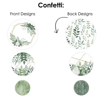 Boho Botanical Greenery Party Table Centerpiece Kit - Set of 30