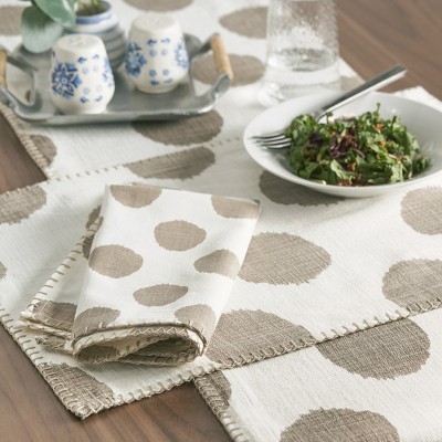 carol & frank Dot Cotton Placemat Set of 6 - Machine Washable