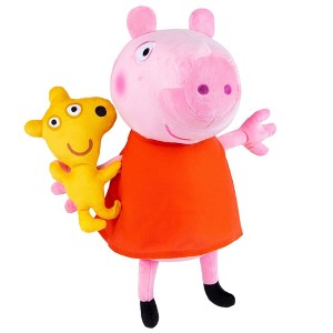 Peppa Pig Buddy Kids' Pillow: Novelty Plushie for Indoor Use, Microfiber, 18" x 8.25", Polyester Fill - 1 of 4