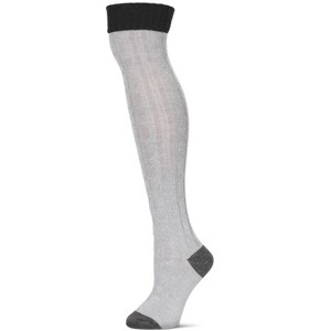 Memoi Women's Chain Mix Over The Knee Socks - 1 of 4