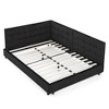 PDTEND Full Size Upholstered Tufted Sofa Bed Frame with Comfortable Backrest - 2 of 4