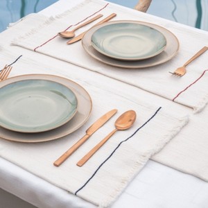 Olive & Linen Heritage Place Mat set of 2 - 1 of 4