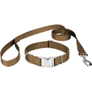 Country Brook Petz Premium Nylon Dog Collar and Leash Set for Small Medium Large Dogs - Vibrant 30+ Color Selection - 1 of 4