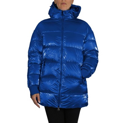 Spire By Galaxy Women's Modern Fit  Bubble Parka Jacket w/ Non Detachable Hood