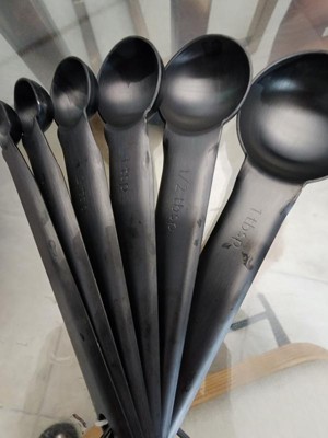 Danica Hammered Gunmetal Stainless Steel Measuring Spoons