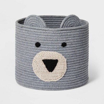 Coiled Rope Storage Bin Large Bear - Cloud Island&#8482;