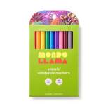 10ct Washable Markers Fine Tip Classic Colors - Mondo Llama™