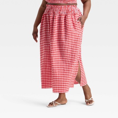 Women's Smocked Maxi A-Line Skirt - Universal Thread™