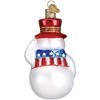 Old World Christmas Blown Glass Ornament for Christmas Tree, Patriotic Snowman - 3 of 4