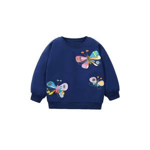 MyKids-USA Butterfly Pattern Soft Cotton Autumn Hoodie - 1 of 4