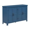 TIRAMISUBEST 4-Door Storage Sideboard with Adjustable Shelves and Retro Atimon Handles ,Ample Storage,Pinewood Legs - 4 of 4