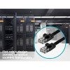 Monoprice Flat Cat6 Ethernet Patch Cable - 7 Feet - Black, Snagless RJ45, Flat, 550MHz, UTP, Pure Bare Copper Wire, 30AWG - Flexboot Series - 3 of 4