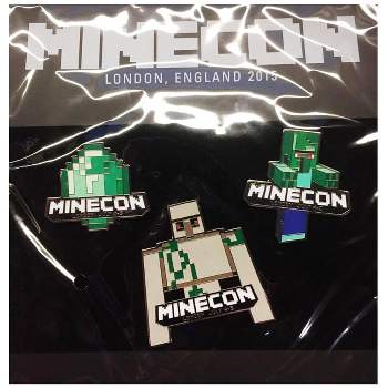 ThinkGeek, Inc. Minecraft Minecon 2015 Exclusive Pin Set of 3