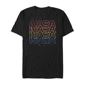 Men's NASA Rainbow Repeat Logo T-Shirt - 1 of 4
