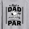 Men's - Peanuts - Best Dad By Par Long Sleeve Graphic T-Shirt - 2 of 4
