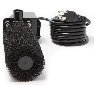 Black Submersible Pond Pump Kit with Nozzles and Prefilter