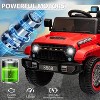 12V Kids Ride On Truck Car, Battery Powered Electric Toy with Remote Control, LED Lights, 3 Speeds, Music - 3 of 4