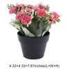 Unique Bargains Artificial Plants Chrysanthemum Plastic 4.33"x4.33"x7.87" 1Pcs - 3 of 4