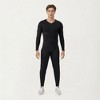 Anna-Kaci Active Men's Long Sleeve Compression Athletic Shirt with Stretch Fabric and V-Neck Design - 4 of 4