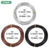 Unique Bargains Aluminum Gardening Bonsai Training Wire 3 Rolls - 3 of 4