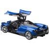 Pagani Huayra Metallic Blue with Black Top and Silver Wheels 1/12 Model Car by Autoart - 2 of 4