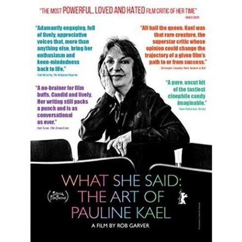 What She Said: The Art of Pauline Kael (DVD)(2018) - image 1 of 1