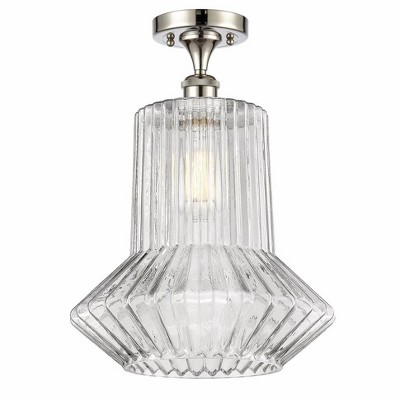 Springwater - 1 Light Semi-Flush Mount In Industrial Style-17 Inches Tall and 12 Inches Wide