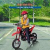 24V Kids Ride On Electric Off-Road Motorcycle,250W Motor 13.6MPH Fast Speed Dirt Bike Motocross,Leather Seat,for Kids Riding Toy, Red - 3 of 4