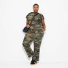 Women's Camo Print Graphic Lounge Pants - Green - 3 of 3