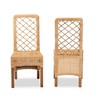 2pc Moscow Rattan and Wood Dining Chair Set Natural/Walnut - bali & pari - image 3 of 4