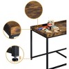 NicBex Modern Square Coffee Table Set of 5 with 4 Storage Stools and Metal Frame for Living Room - 4 of 4