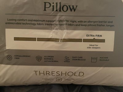 Standard/queen Extra Firm Performance Bed Pillow - Threshold™ : Target