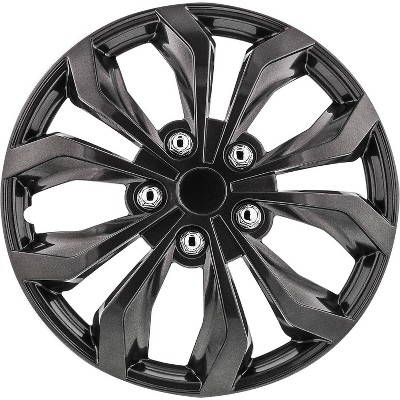 Pilot 16" Set of 4 Automotive Performance Wheel Covers Gunmetal Finish