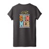 Simply Sage Market Summer Vibes Sun Colorful Front and Back Design Short Sleeve Tee - 3 of 4