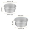 Unique Bargains Aluminum Alloy Nonstick Removable Bottom High Temperature Resistant Round Cake Pan 1 Set - 2 of 4