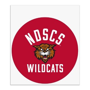 North Dakota State College of Science Wildcats Logo Automotive Car Window Locker Circle Bumper Sticker - 1 of 4