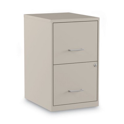 Alera Soho Vertical File Cabinet, 2 Drawers: File/File, Letter, Putty, 14" x 18" x 24.1"
