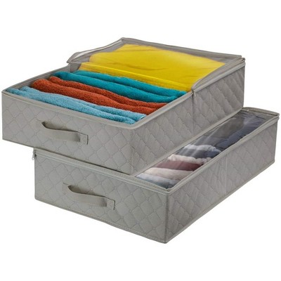 Sorbus Foldable Storage Bag Organizers (gray|2 Pack) : Target