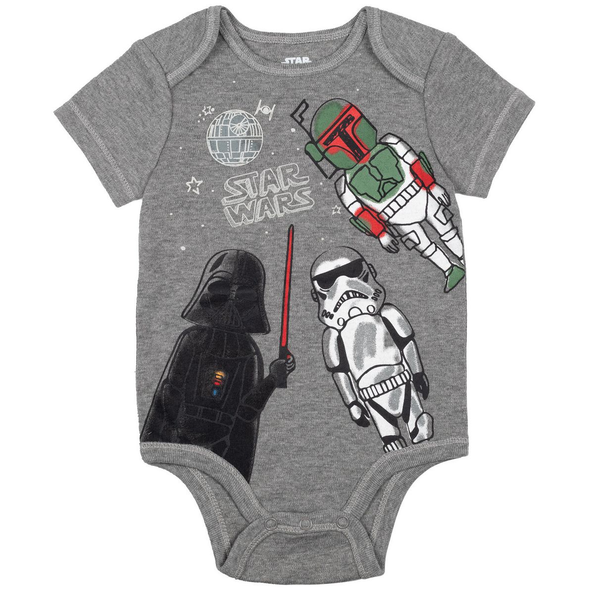 Star Wars Baby 5-Pack Short Sleeve Bodysuits Newborn to Infant - thumbnail 6