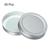 Unique Bargains Regular Leak-Proof Kitchen Storage Mason Jar Lids 50 Pcs - 3 of 4