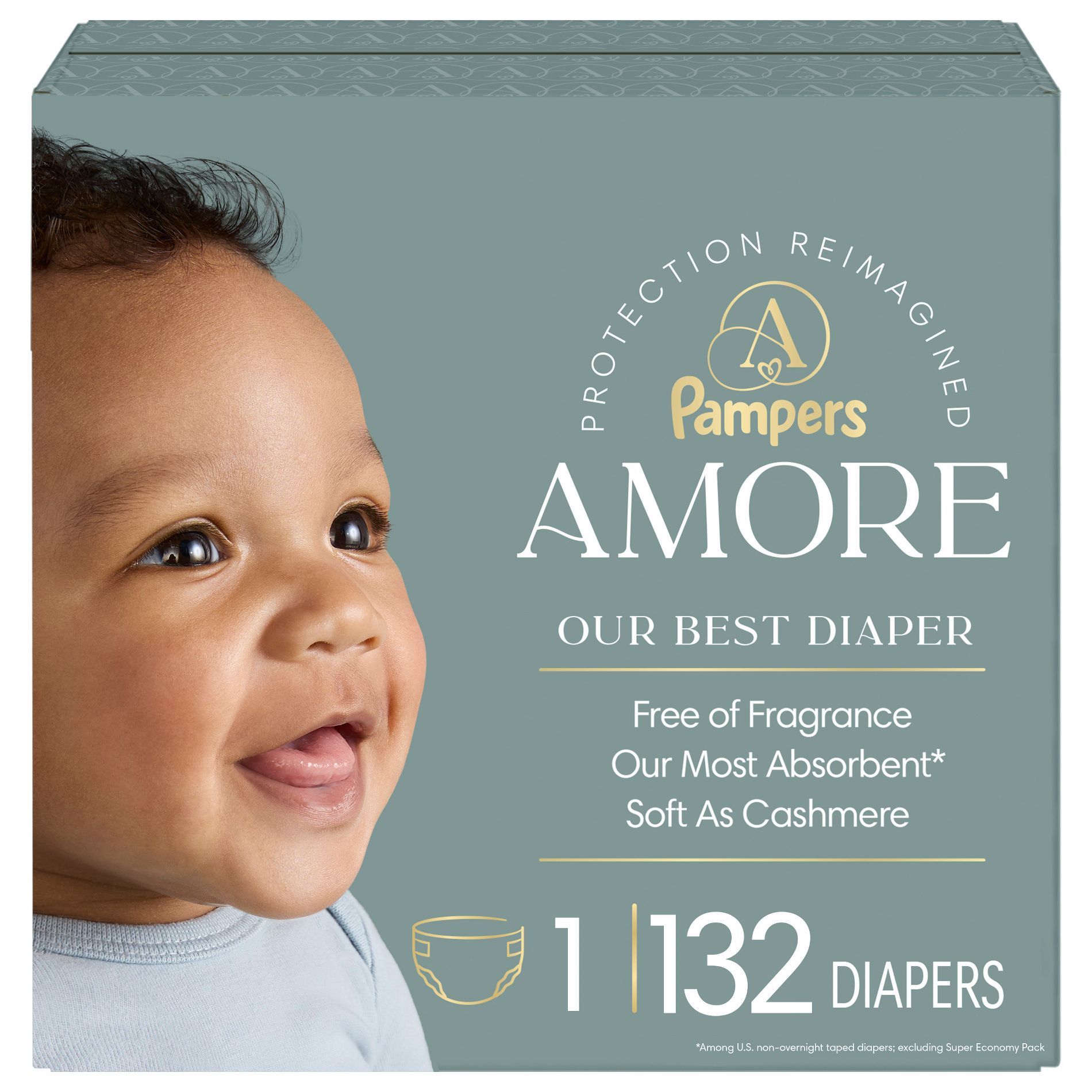Amore by Pampers Luxury Diapers - (Select Size and Count)