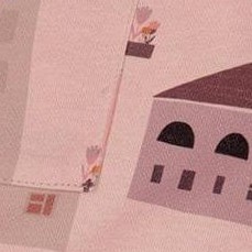 pink and coral houses