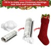 Swtroom 4 Pack Christmas Stockings, Knitted Stocking for Holiday Christmas Party Family Decorations Red - 2 of 4