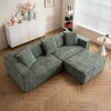 Modular Sectional Sofa With L-Shaped Lounge,Green Cloud Modular Sofa With Deep Cushions,Convertible Sectional Sofa for Living Room-Maison Boucle - 3 of 4