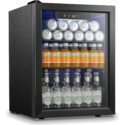ZAFRO Beverage Refrigerator Cooler 68 Can, Mini Fridge for Beer ,Freestanding Small Fridge with Electronic Temperature Control for Home/Bar,1.7 cu.ft